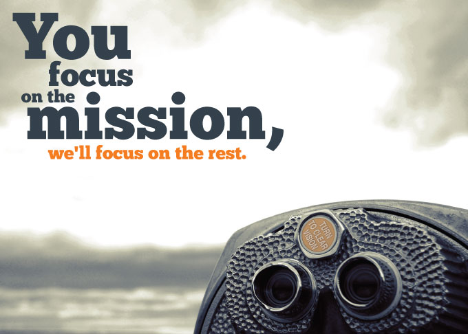 You focus on the Mission